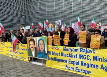 Manifestazione dell'opposizione al regime degli ayatollah in Iran [Bruxelles, 17 ottobre 2024]