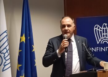 Il presidente di Confindustria, Emanuele Orsini [Bruxelles, 2 ottobre 2024. Foto: Emanuele Bonini]