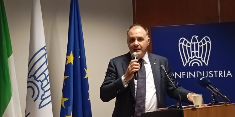 Il presidente di Confindustria, Emanuele Orsini [Bruxelles, 2 ottobre 2024. Foto: Emanuele Bonini]