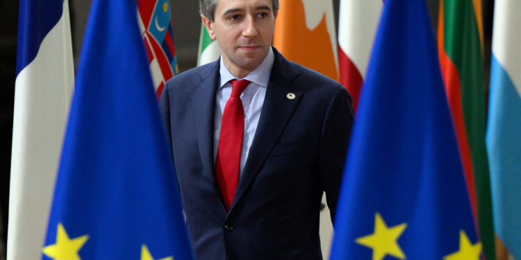 Il Taoiseach Simon Harris. Credit: John Thys / AFP