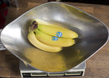 Banane brandizzate Chiquita. Credit:   Justin Tallis / AFP